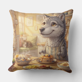 Cosy Wolf Breakfast Pillow