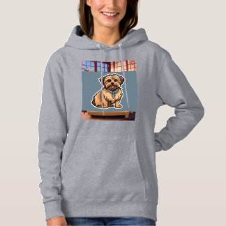 Cosy Women's Hoodie with Adorable Dog Design"