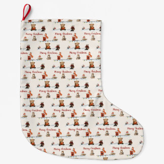 Cosy Woodland Animals Holiday Stocking