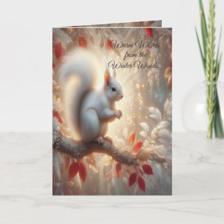 Cosy Woodland Winter Christmas Card
