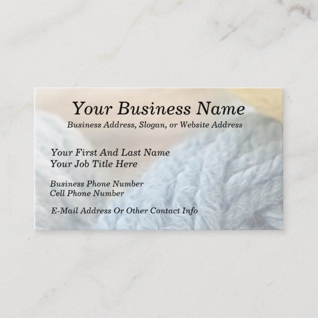 Cosy Yarn Business Card (Front)