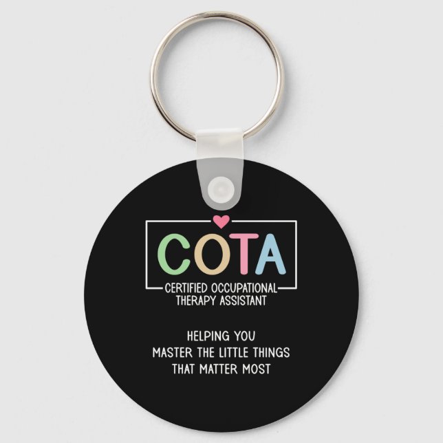 Cota Appreciation Certified Occupational Therapy I Key Ring (Front)