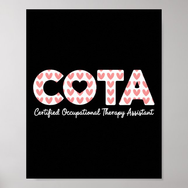 Cota Certified Occupational Therapy Istant Valenti Poster (Front)