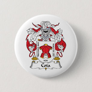 Cota Family Crest 6 Cm Round Badge