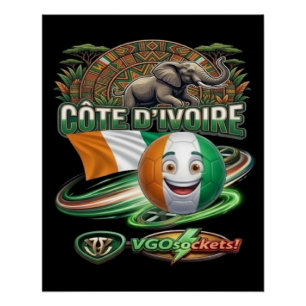 Cote D Ivoire-GBall Poster