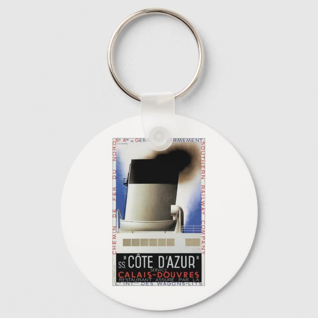 Cote D'Azur Channel Ferry Key Ring (Front)