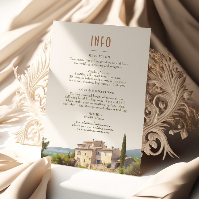 Cote d'Azur France Destination Insert INFO Details Invitation (Creator Uploaded)