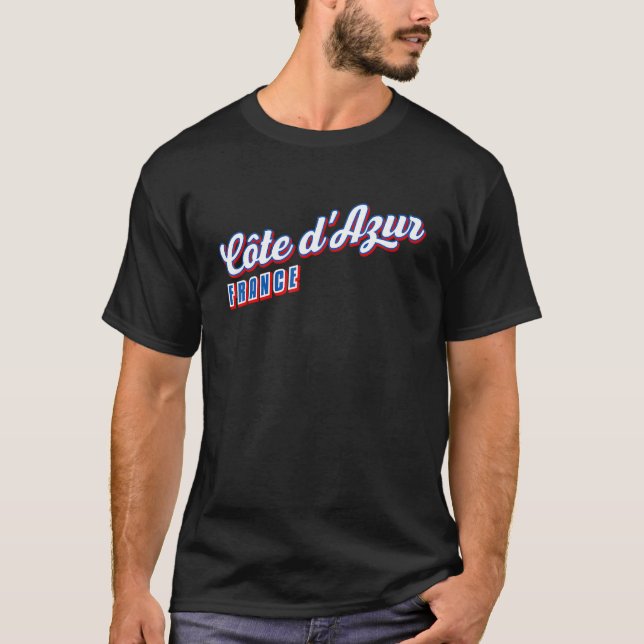 Côte d'Azur France T-Shirt (Front)