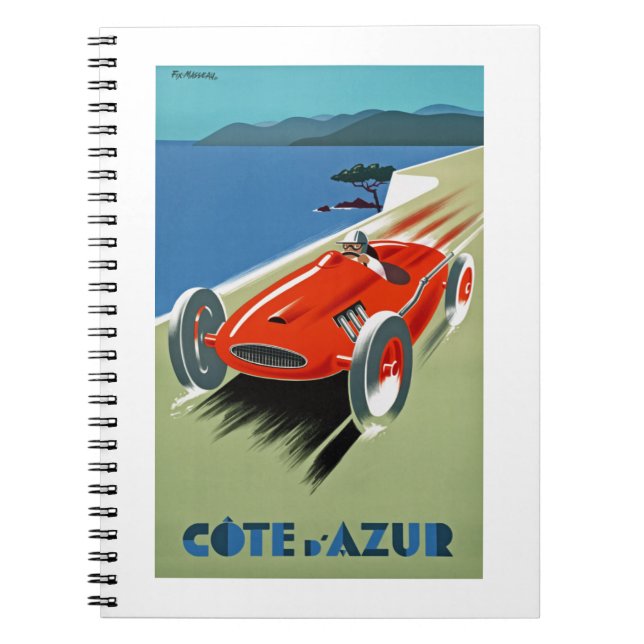 Cote d'Azure Spiral Notebook (Front)