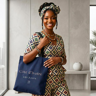 Côte d'Ivoire Abidjan Elegant Luxury | Minimalist  Tote Bag