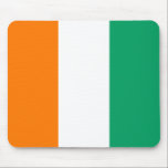 Cote d'Ivoire Flag Mousepad<br><div class="desc">This mousepad design simply comprises the  Ivoirian flag. A great way to recall Cote d'Ivoire while at the computer.</div>