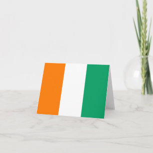 Cote d'Ivoire Flag Notecard