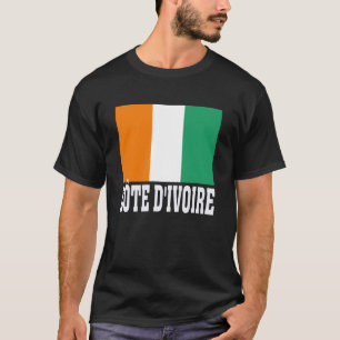 CÔTE D'Ivoire Flag Patriotic National Roots Souven T-Shirt