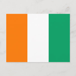 Cote d'Ivoire Flag Postcard