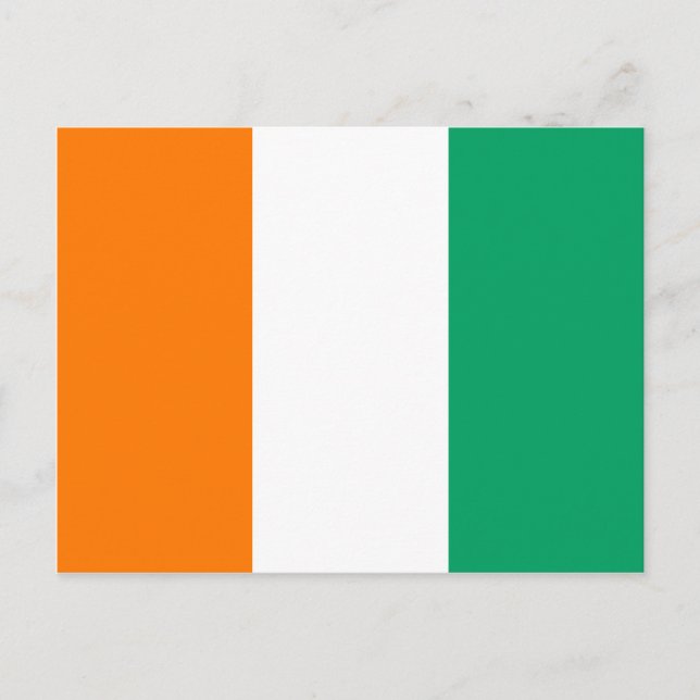 Cote d'Ivoire Flag Postcard (Front)