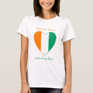 Cote d'Ivoire Flag Sweetheart T-Shirt