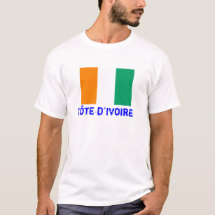 COTE D'IVOIRE*- Flag T-shirt (Customisable)