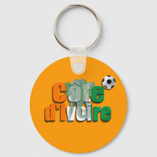 Côte d'Ivoire football Les Éléphants soccer gifts Key Ring