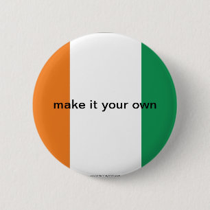 Cote d'Ivoire Ivory Coast flag button