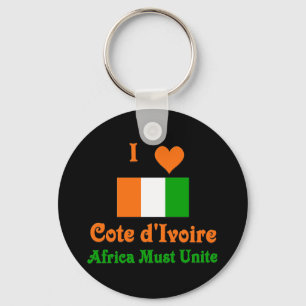 Cote d'Ivoire Key Ring
