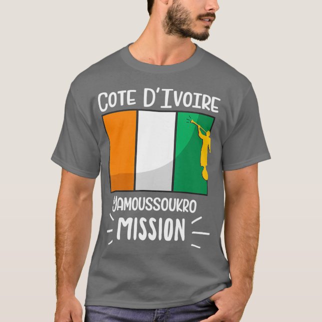 Cote DIvoire Yamoussoukro Mormon LDS Mission T-Shirt (Front)