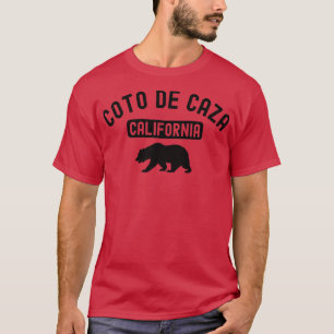 Coto De Caza California USA Flag Cali Bear Orange  T-Shirt