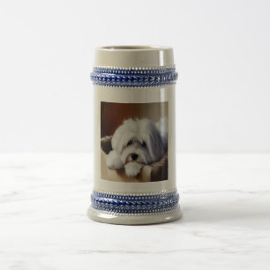 Coton de Tulear Dog Beer Stein