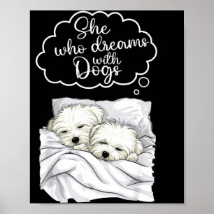 Coton De Tulear Dog Nightgown Pajama  Poster