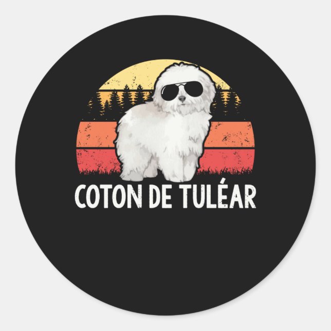 Coton de Tulear | Dog Owner Coton de Tuléar Classic Round Sticker (Front)