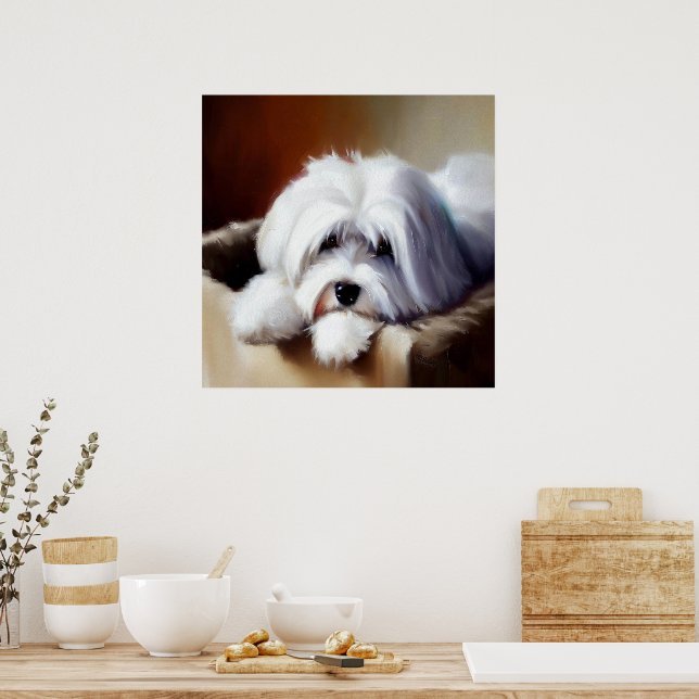 Coton de Tulear Dog Poster (Kitchen)