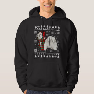 Coton de Tulear Dog Santa Hat Xmas Ugly Christmas Hoodie