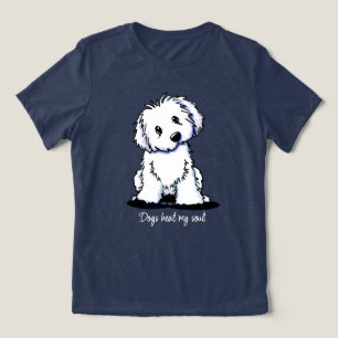 Coton de Tulear KiniArt T-Shirt Tri-Blend Shirt