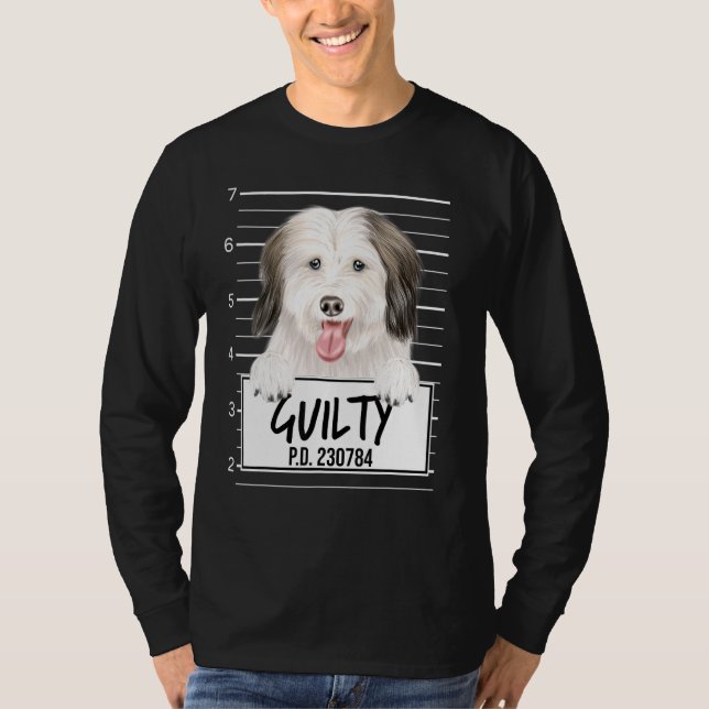 Coton De Tulear Mugshot Guilty Dog T-Shirt (Front)