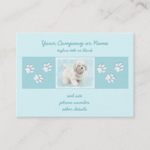 Coton de Tulear Painting - Cute Original Dog Art Business Card