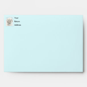 Coton de Tulear Painting - Cute Original Dog Art Envelope