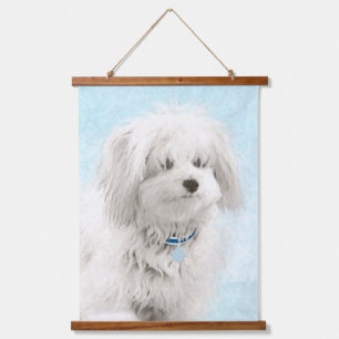 Coton de Tulear Painting - Cute Original Dog Art Hanging Tapestry