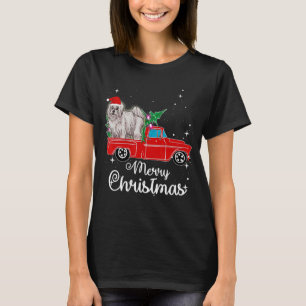 Coton De Tulear Ride Red Truck Christmas T-Shirt
