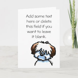 Coton de Tulear Speaking Personalised Greeting Card