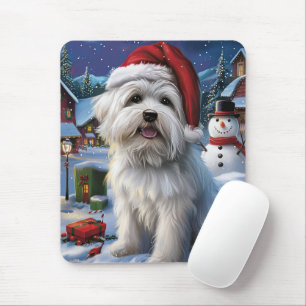 Coton De Tulear Winter Wonderland Christmas Joy Mouse Pad