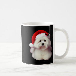 Coton De Tulear With Santa Hat Christmas Dog Owner Coffee Mug