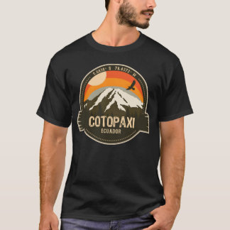 Cotopai Ecuador Volcano Retro Hiking Camping frien T-Shirt