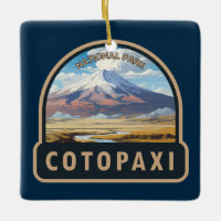 Cotopaxi National Park Ecuador Travel Art Vintage