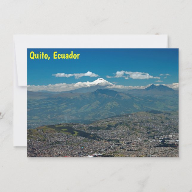 Cotopaxi & Quito Card (Front)