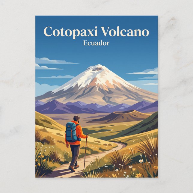Cotopaxi Volcano Ecuador Postcard (Front)