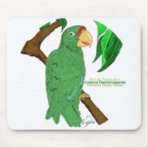 Cotorra Puertorriqueña/Puerto Rican Parrot Mouse Pad