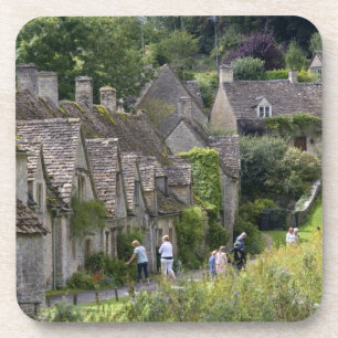 Cotswold stone cottages in the village of coaster