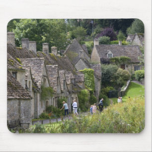 Cotswold stone cottages in the village of mouse pad