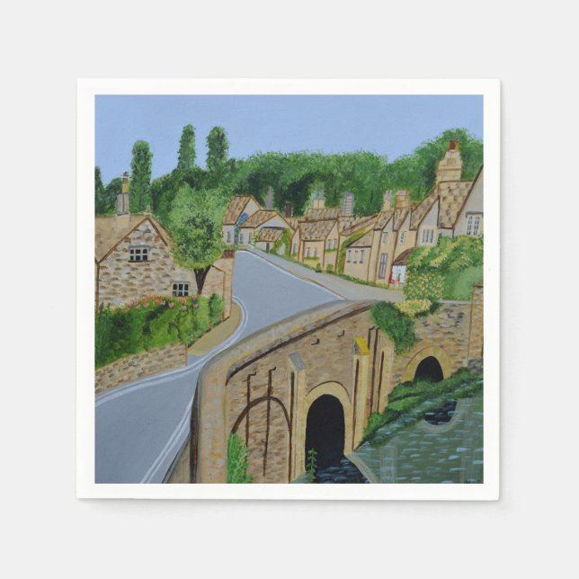 Cotswold Village England   Napkin (Front)