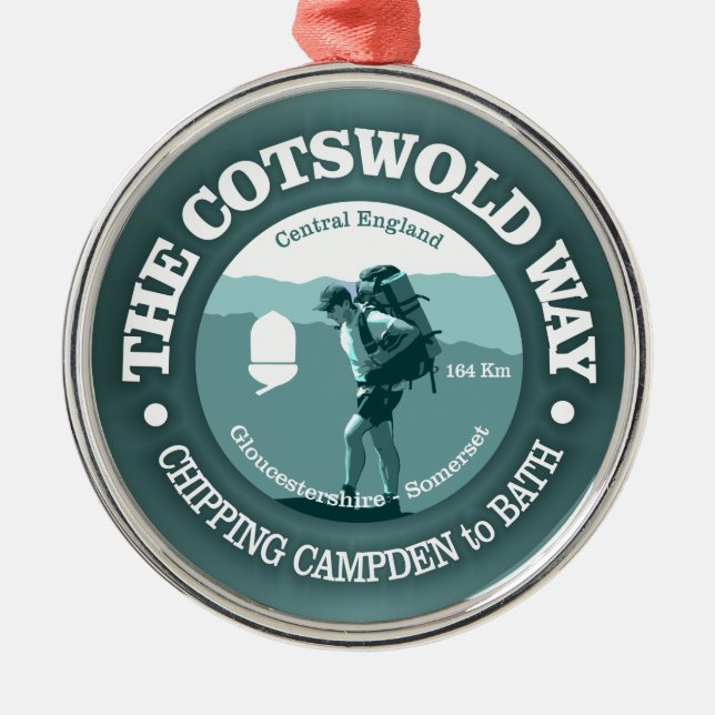 Cotswold Way (T) Metal Tree Decoration (Front)