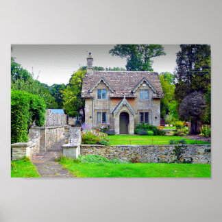 Cotswolds Cottage Westonbirt Arboretum England Poster